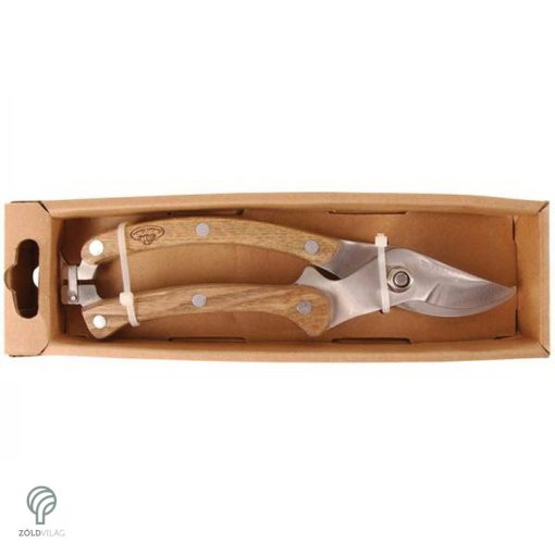 Esschert Design metszőolló - fanyelű  20 cm hosszú
