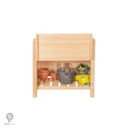 Fából készült magaságyás - natúr színben (79x40 cm)