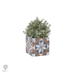 Mediterrán kerámia virágcserép - díszkerti kellék