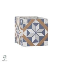 Mediterrán kerámia virágcserép - díszkerti kellék