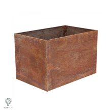Patinásított felületű fém virágláda - három választható méretben